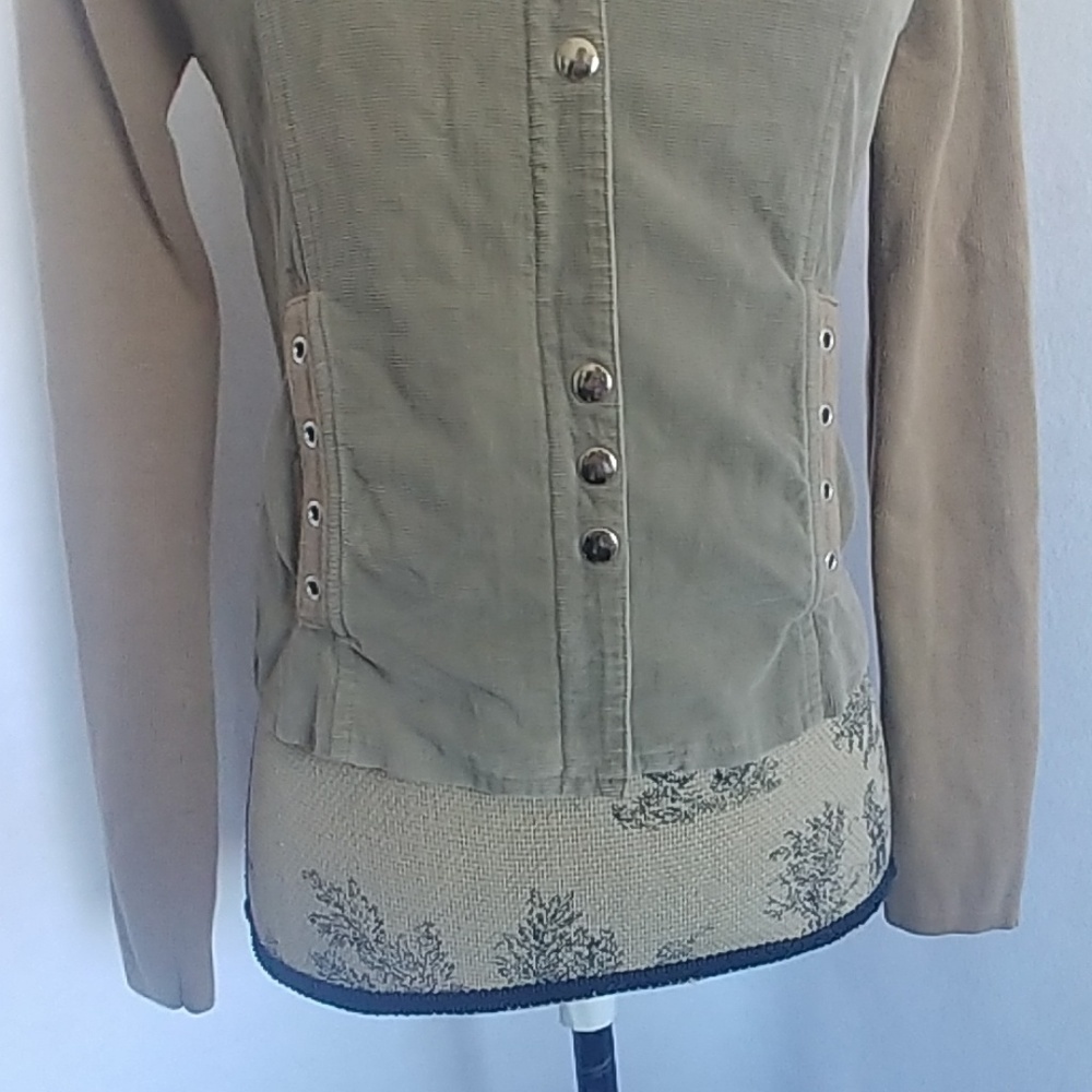 Twiggy Corduroy with Sweater Sleeve Jacket - Picture 3 of 6